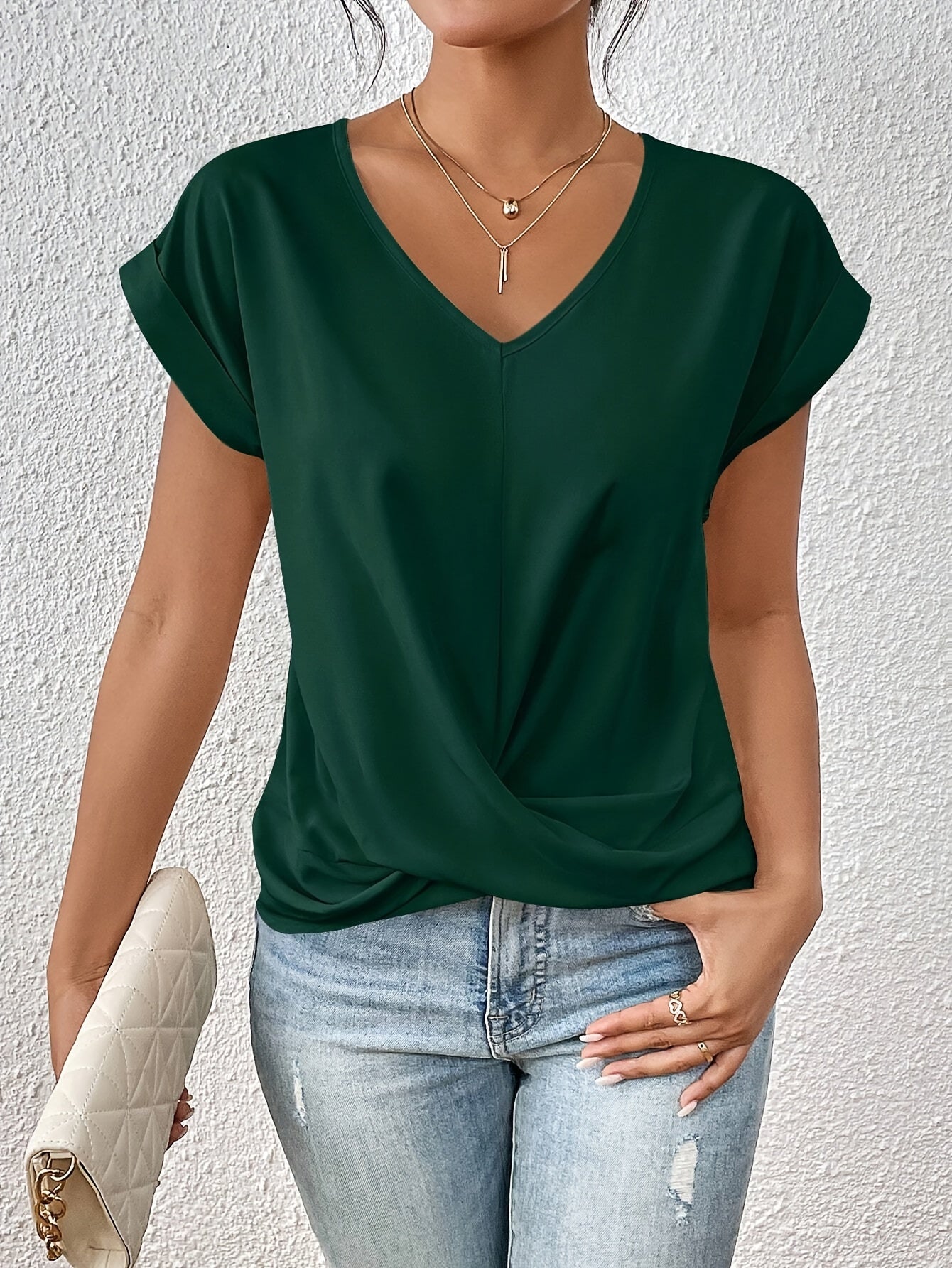 Syluna™ | Casual T-shirt With Sweetheart Neckline (Buy 1 Get 1 Free)