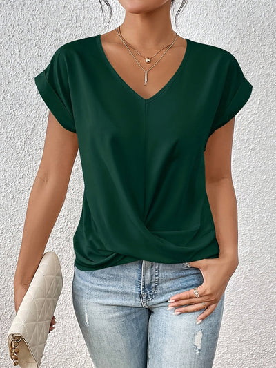 Syluna™ | Casual T-shirt With Sweetheart Neckline (Buy 1 Get 1 Free)