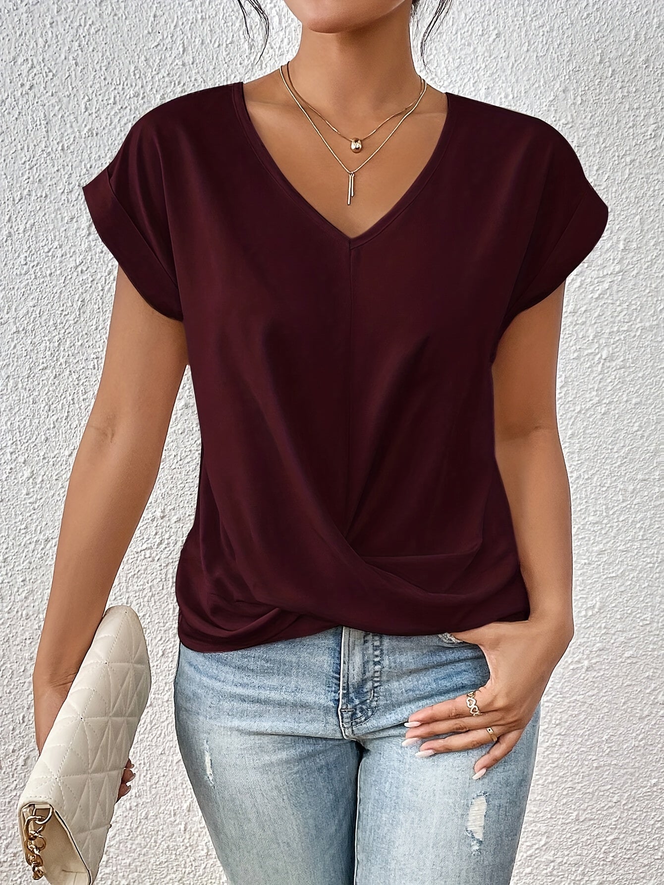 Syluna™ | Casual T-shirt With Sweetheart Neckline (Buy 1 Get 1 Free)