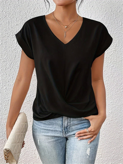 Syluna™ | Casual T-shirt With Sweetheart Neckline (Buy 1 Get 1 Free)