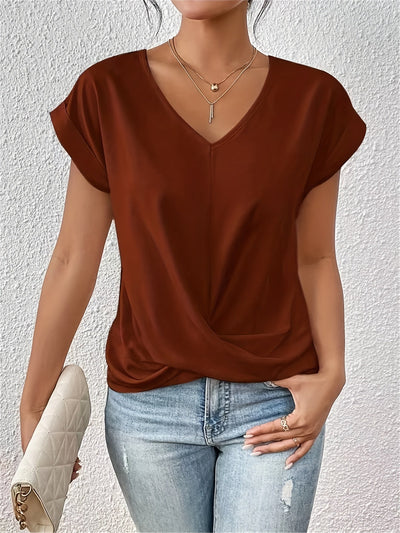 Syluna™ | Casual T-shirt With Sweetheart Neckline (Buy 1 Get 1 Free)