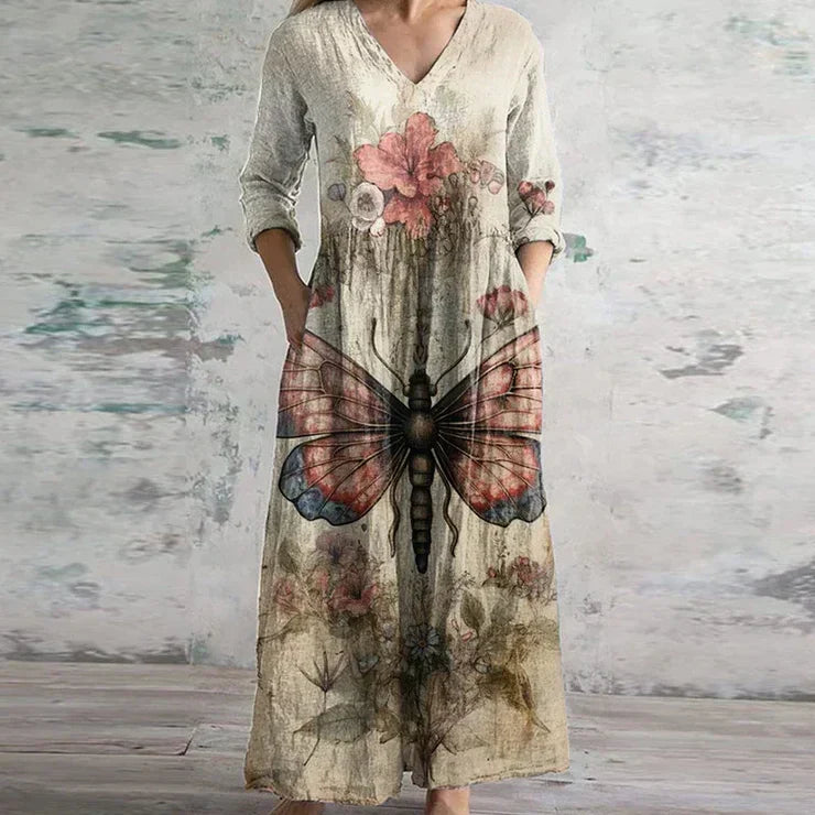 Jaylix™ | Elegant Retro Maxi Dress