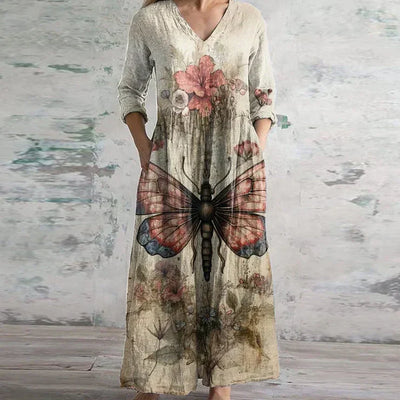 Jaylix™ | Elegant Retro Maxi Dress