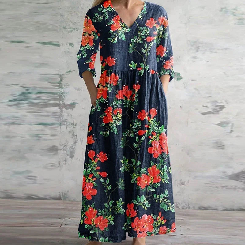 Jaylix™ | Elegant Retro Maxi Dress