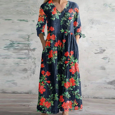 Jaylix™ | Elegant Retro Maxi Dress