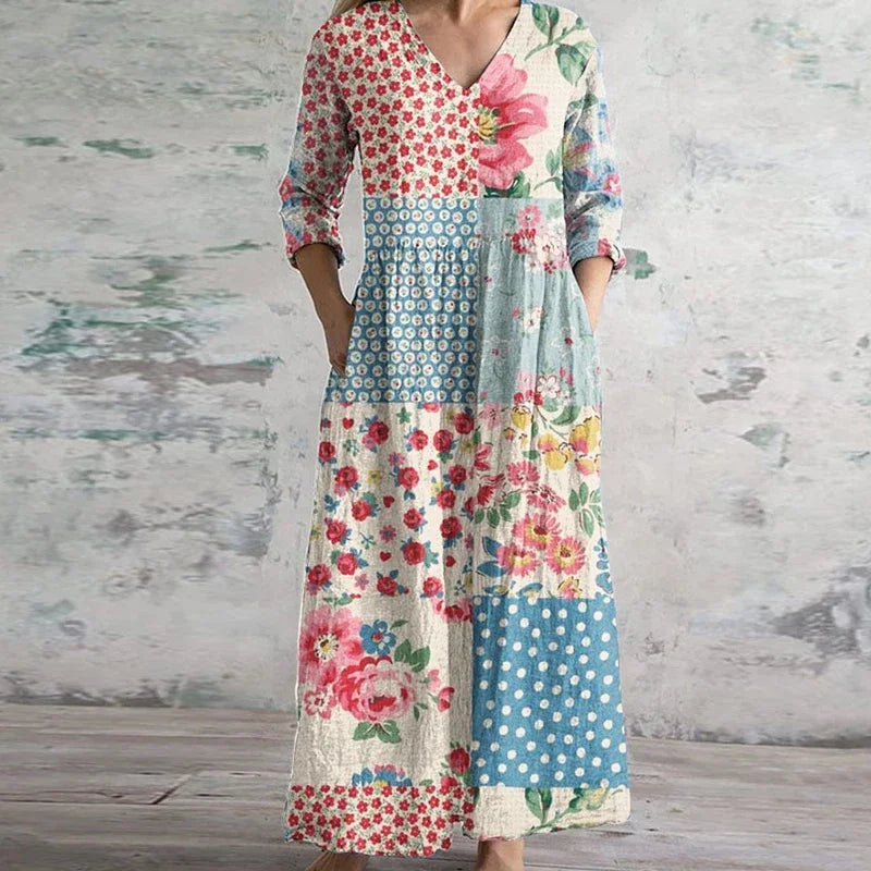 Jaylix™ | Elegant Retro Maxi Dress