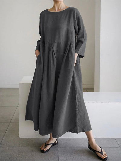 Honora™ | Elegant Maxi Dress With Waist Accent