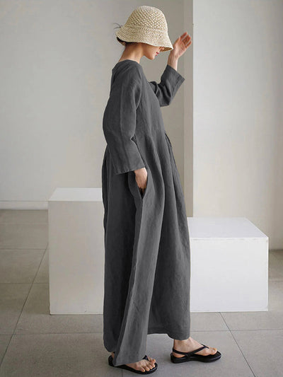 Honora™ | Elegant Maxi Dress With Waist Accent
