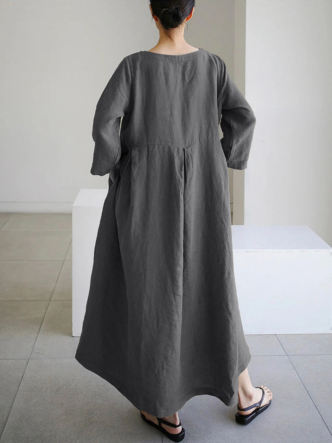 Honora™ | Elegant Maxi Dress With Waist Accent