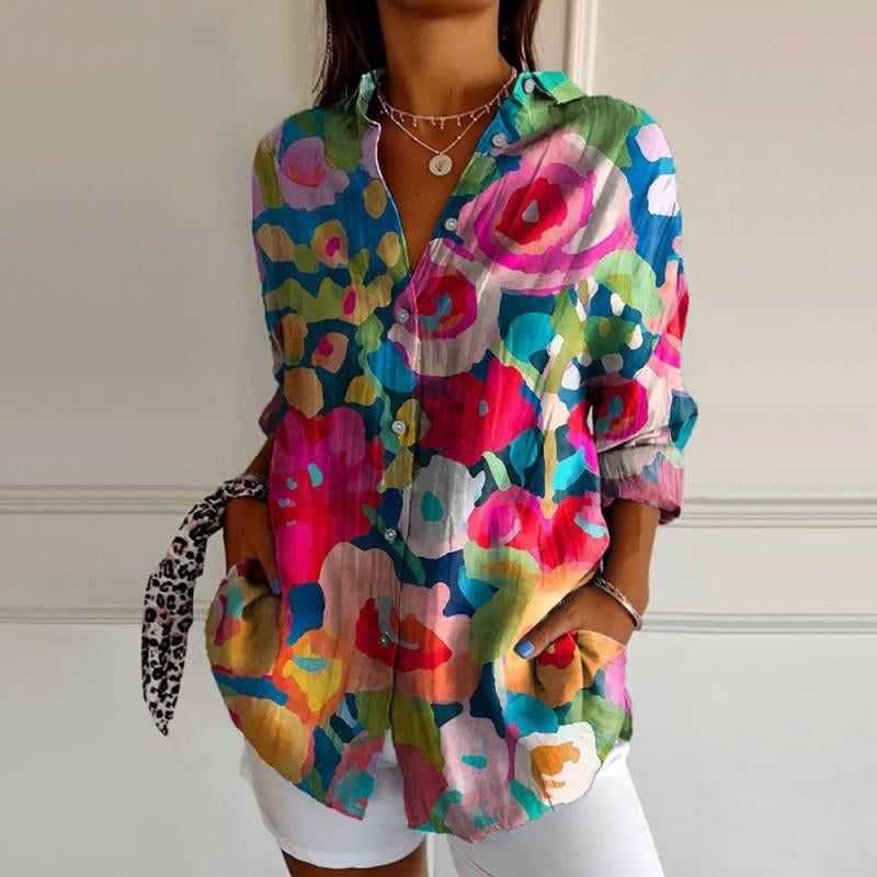 Oona™ | Vintage Floral Blouse
