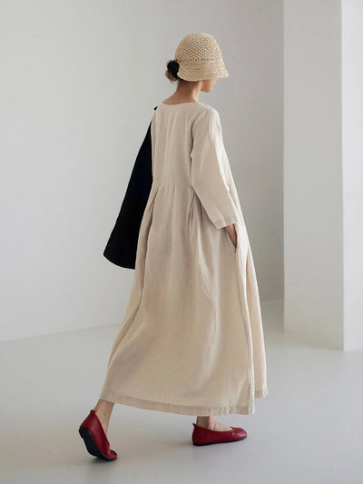 Honora™ | Elegant Maxi Dress With Waist Accent