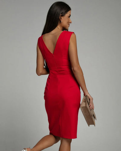 Sorevia™ - Design With V-neck And Elegant Slit