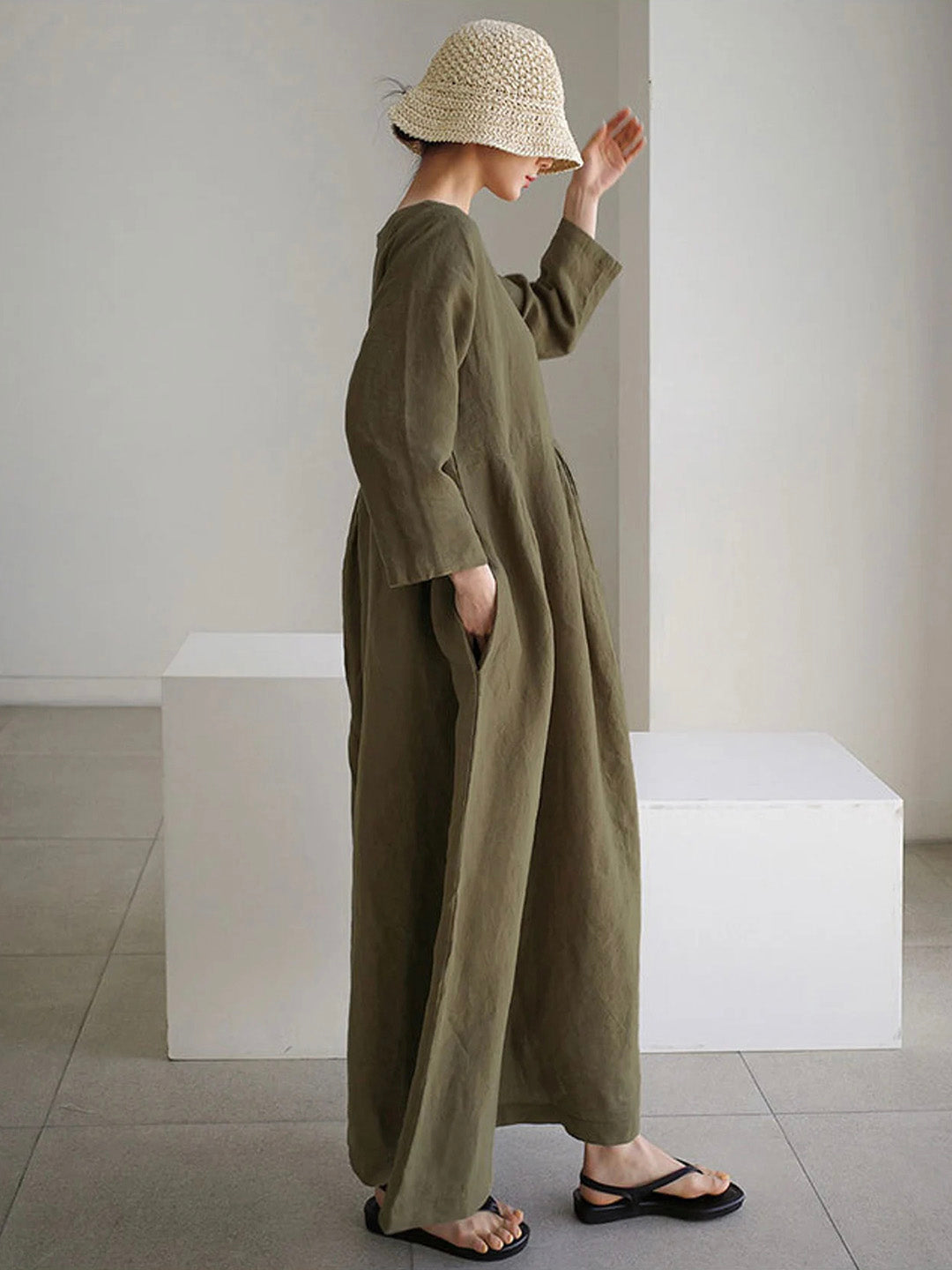 Honora™ | Elegant Maxi Dress With Waist Accent