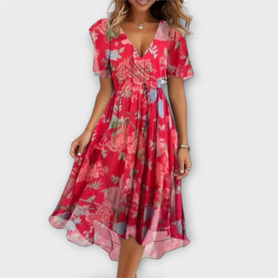 Uma - Ladies Dress With V-Neck