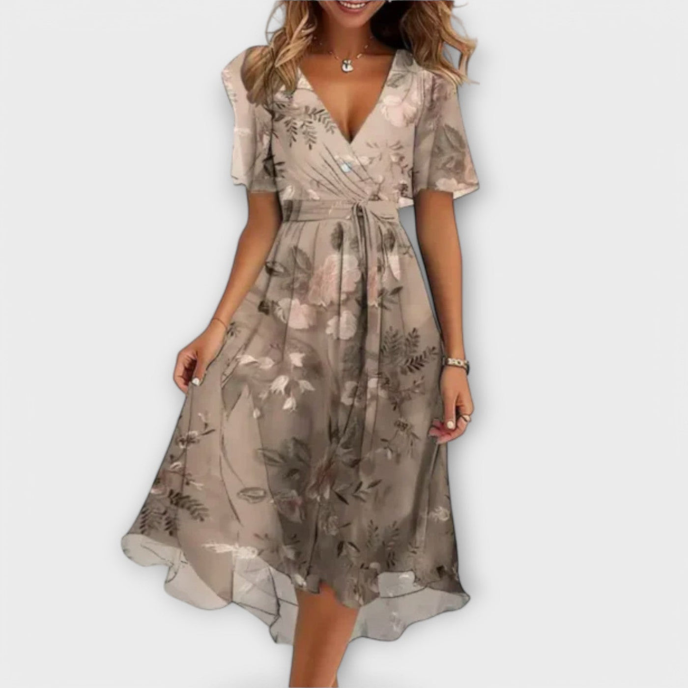 Uma - Ladies Dress With V-Neck