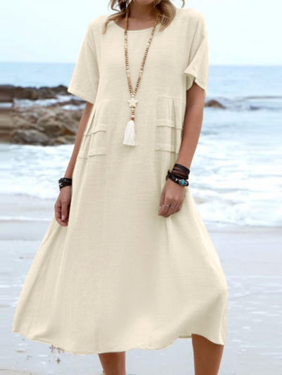 Braedyn - Loose-Fitting Dress With Round Neck