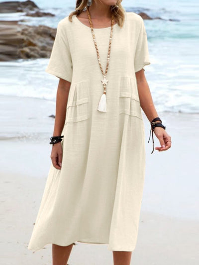 Braedyn - Loose-Fitting Dress With Round Neck