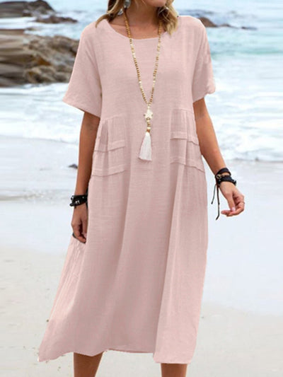 Braedyn - Loose-Fitting Dress With Round Neck