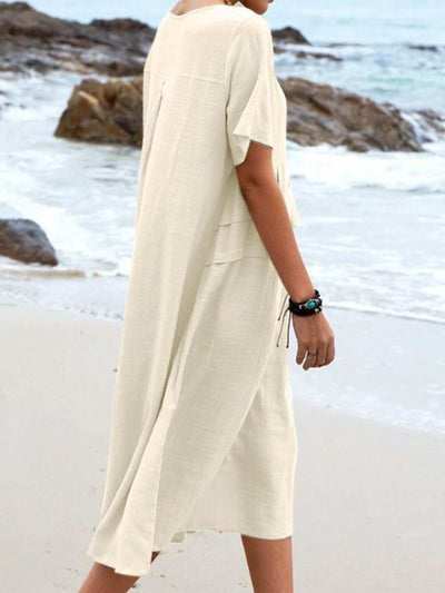 Braedyn - Loose-Fitting Dress With Round Neck
