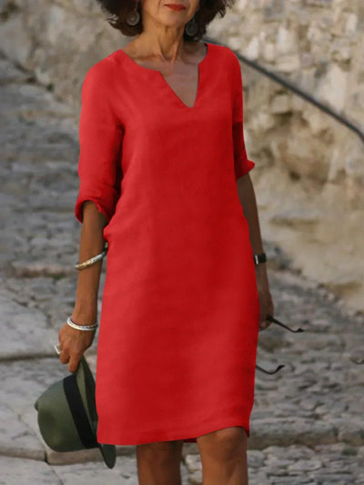 Vervain™ | Elegant Dress With V-neck