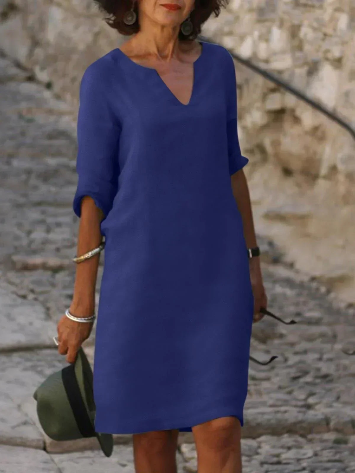 Vervain™ | Elegant Dress With V-neck
