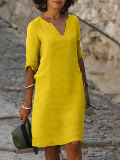 Vervain™ | Elegant Dress With V-neck