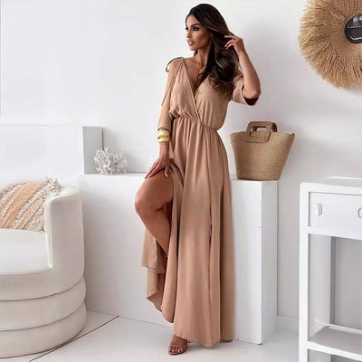 Xandrai™ | Women’s Elegant High-Slit Dress