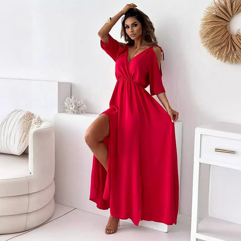 Xandrai™ | Women’s Elegant High-Slit Dress